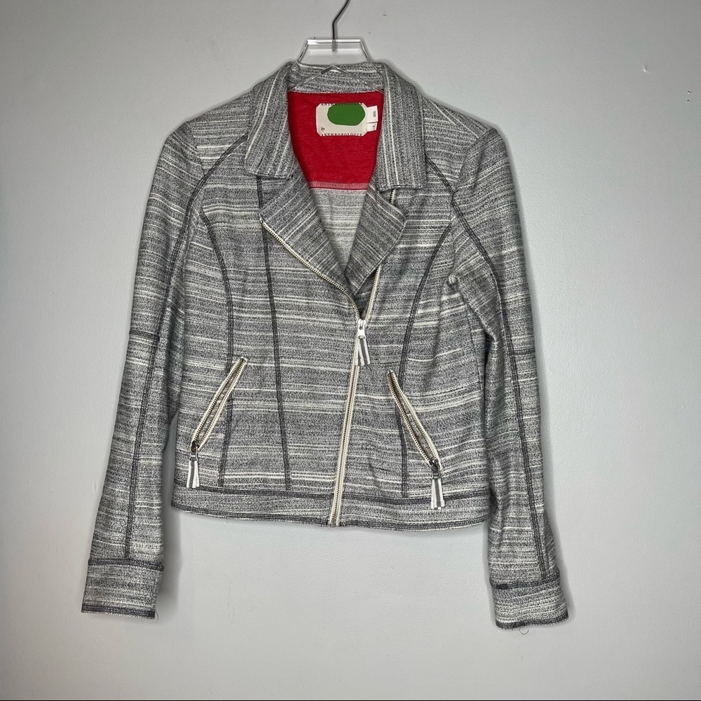 Anthropologie by Anthropologie Gray Motto Jacket